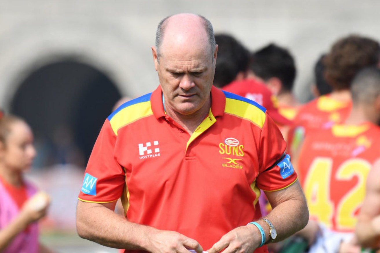 Rodney Eade has parted ways with the Gold Coast Suns. Photo: Tracey Nearmy / AAP