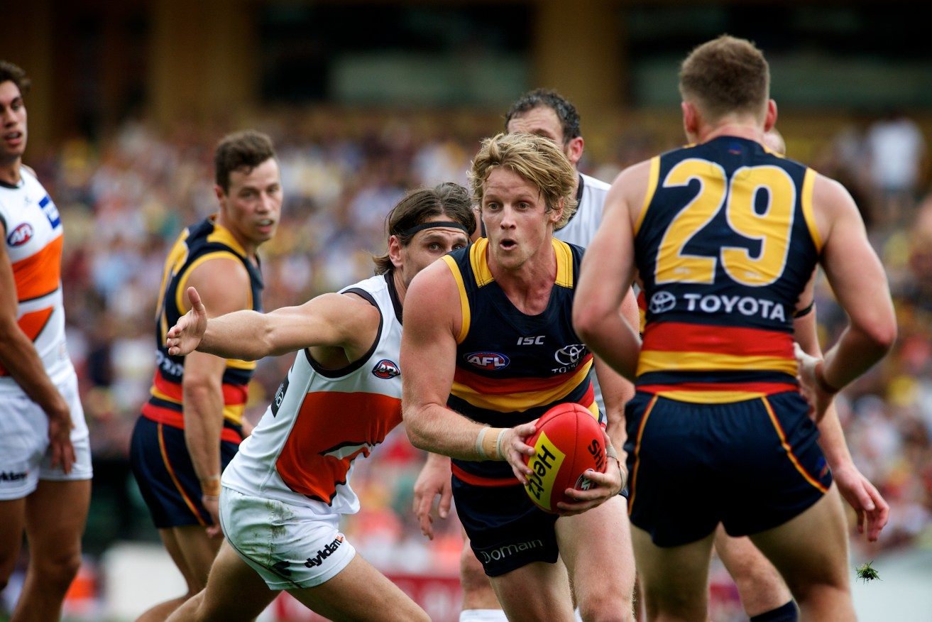 Will Rory Sloane be fit to take on the Giants? Photo: Michael Errey / InDaily