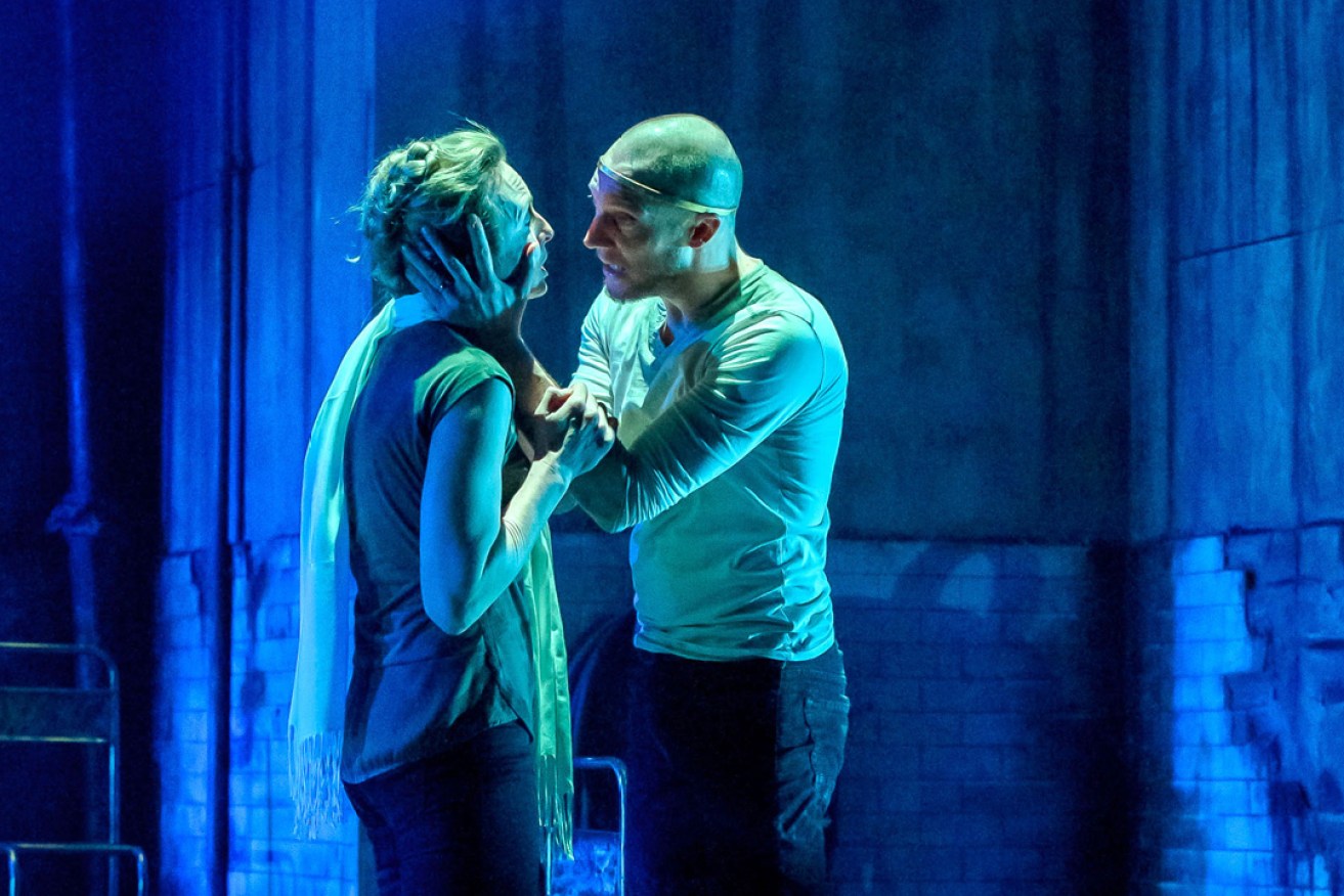 Anna Steen and Nathan O'Keefe in Macbeth. Photo: Chris Herzfeld