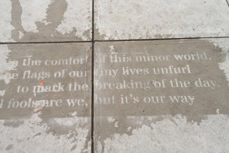 It’s Raining Poetry in Adelaide streets