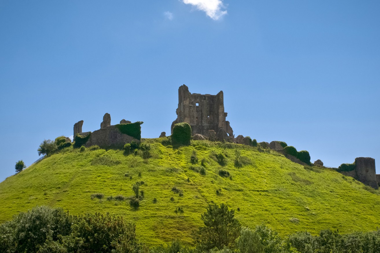 The ruins of Corfe Castle, the inspiration for Blyton's Kirrin Castle. Photo: Simon Ingram/flickr