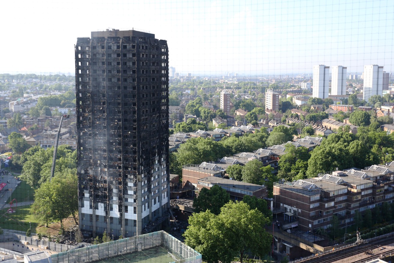 The aftermath of London's fatal Grenfell Tower blaze. Photo: Rick Findler / PA Wire