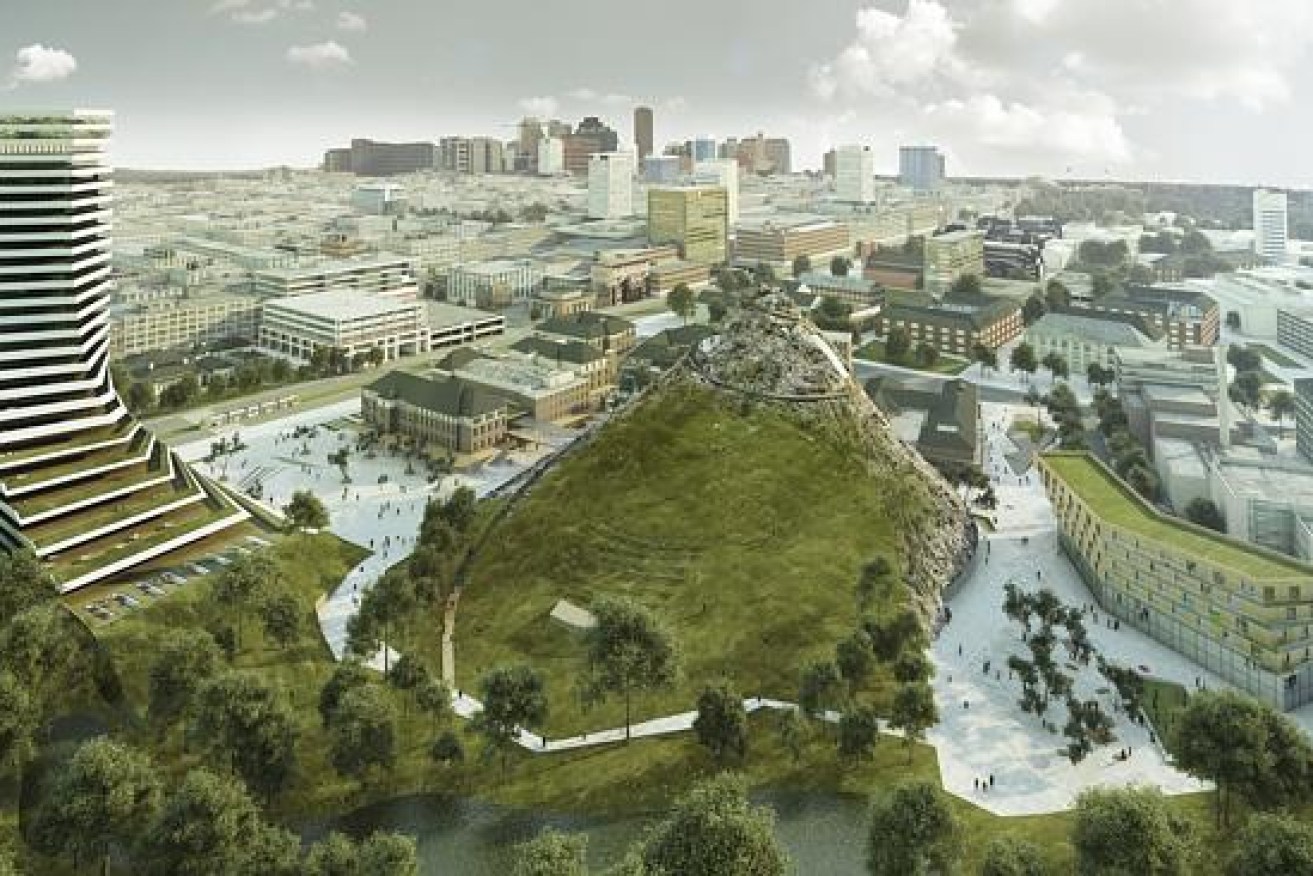 Magic Mountain: An idea for the old RAH site from Nice Architects.