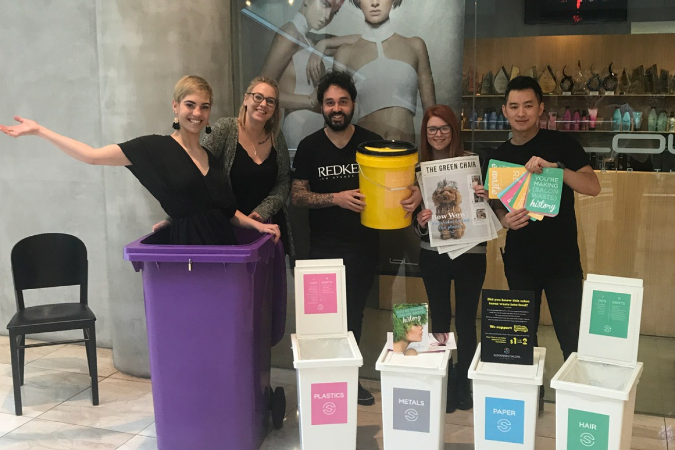 Rundle Place salon Blow it's a Hair Thing is among about 30 stores to sign up to the Sustainable Salons recycling program. Photo: supplied
