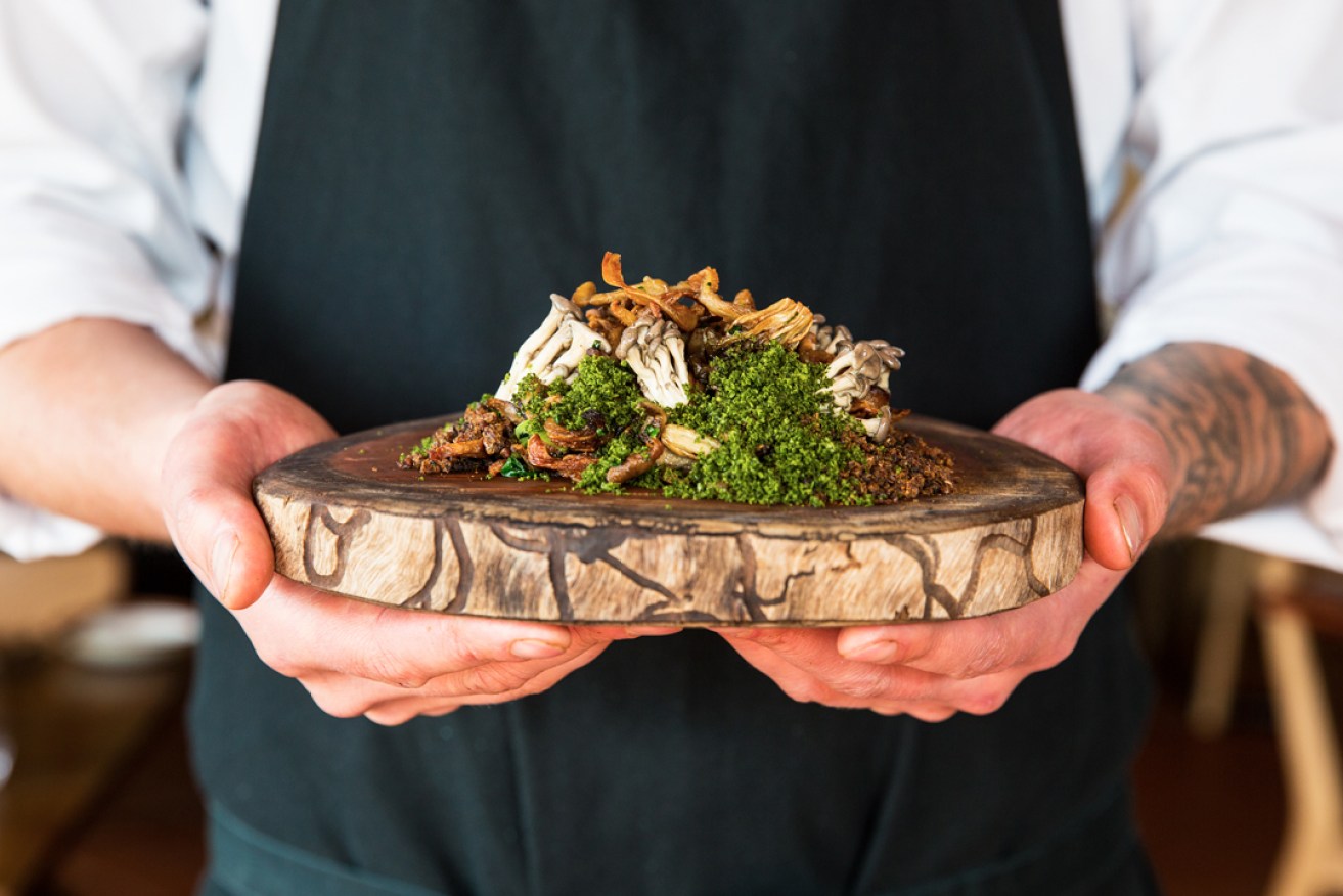 Ellen Street Restaurant's Lime Cave mushroom dish, which will feature in the book. Photo: Josie Withers