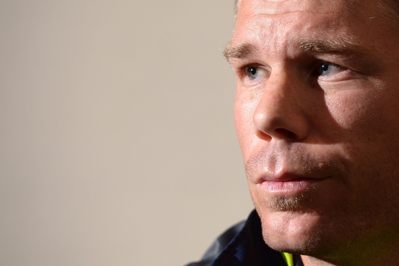 David Warner was suspended in 2013 after accepting a charge of unbecoming behaviour for an attack on Joe Root. Photo: Dominic Lipinski / PA Wire