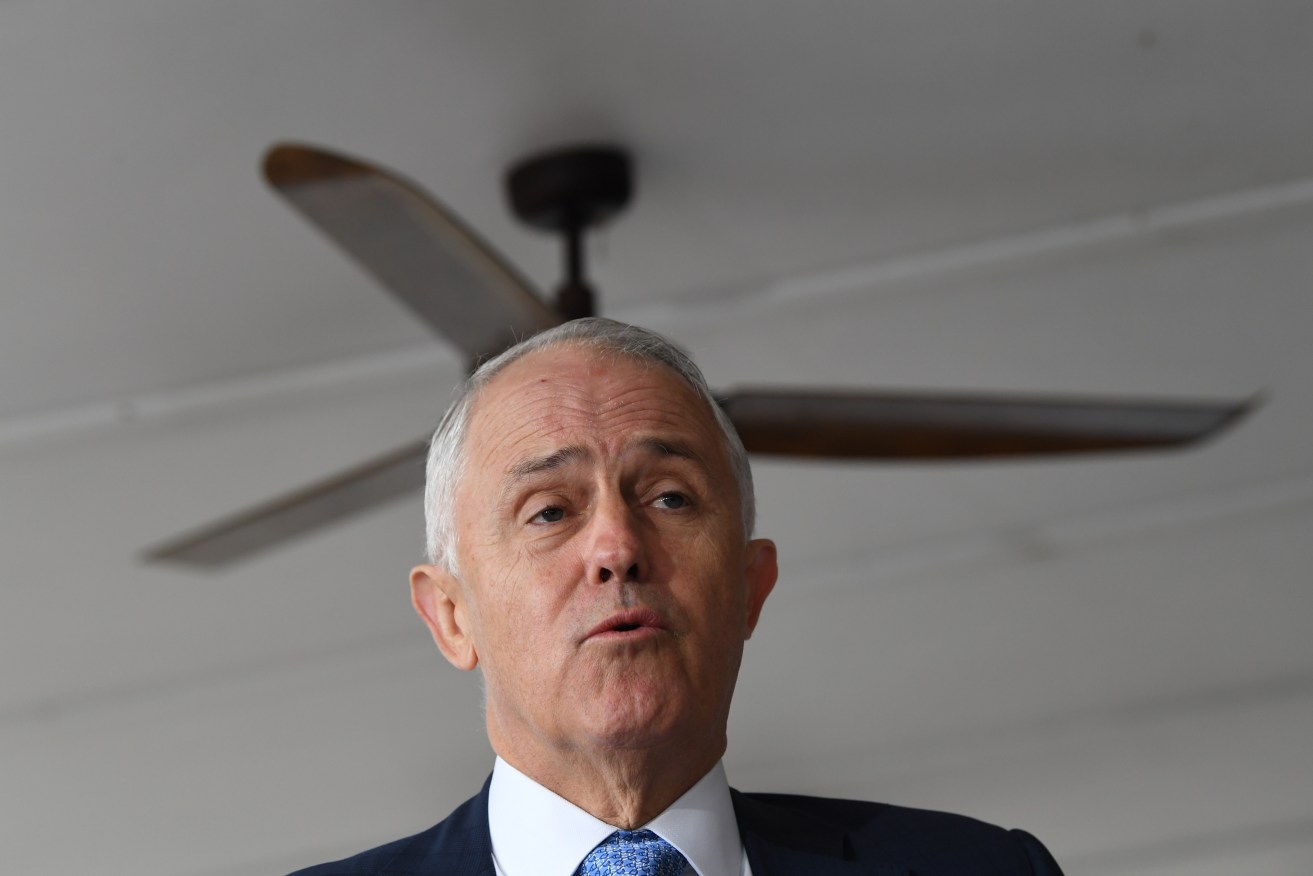 Prime Minister Malcolm Turnbull speaks to the media today. Photo: Lukas Coch / AAP