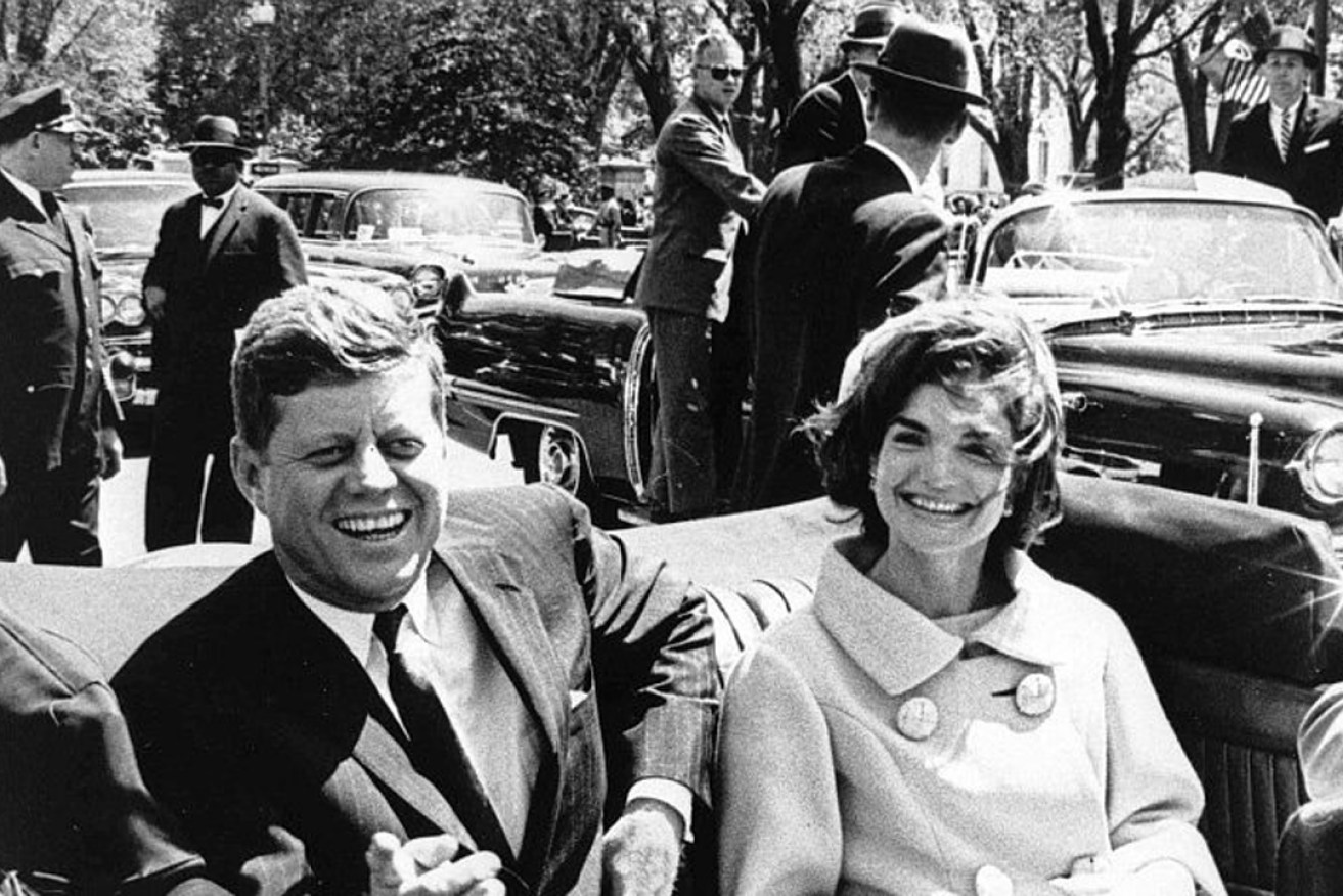 President John F Kennedy  and First Lady Jacqueline Kennedy in 1961. Photo: EPA