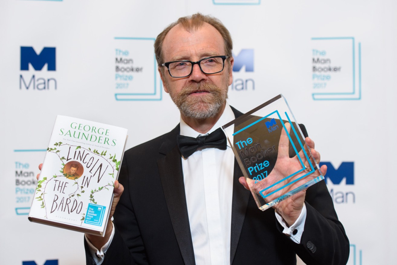 George Saunders after winning the Man Booker Prize. Photo: PA