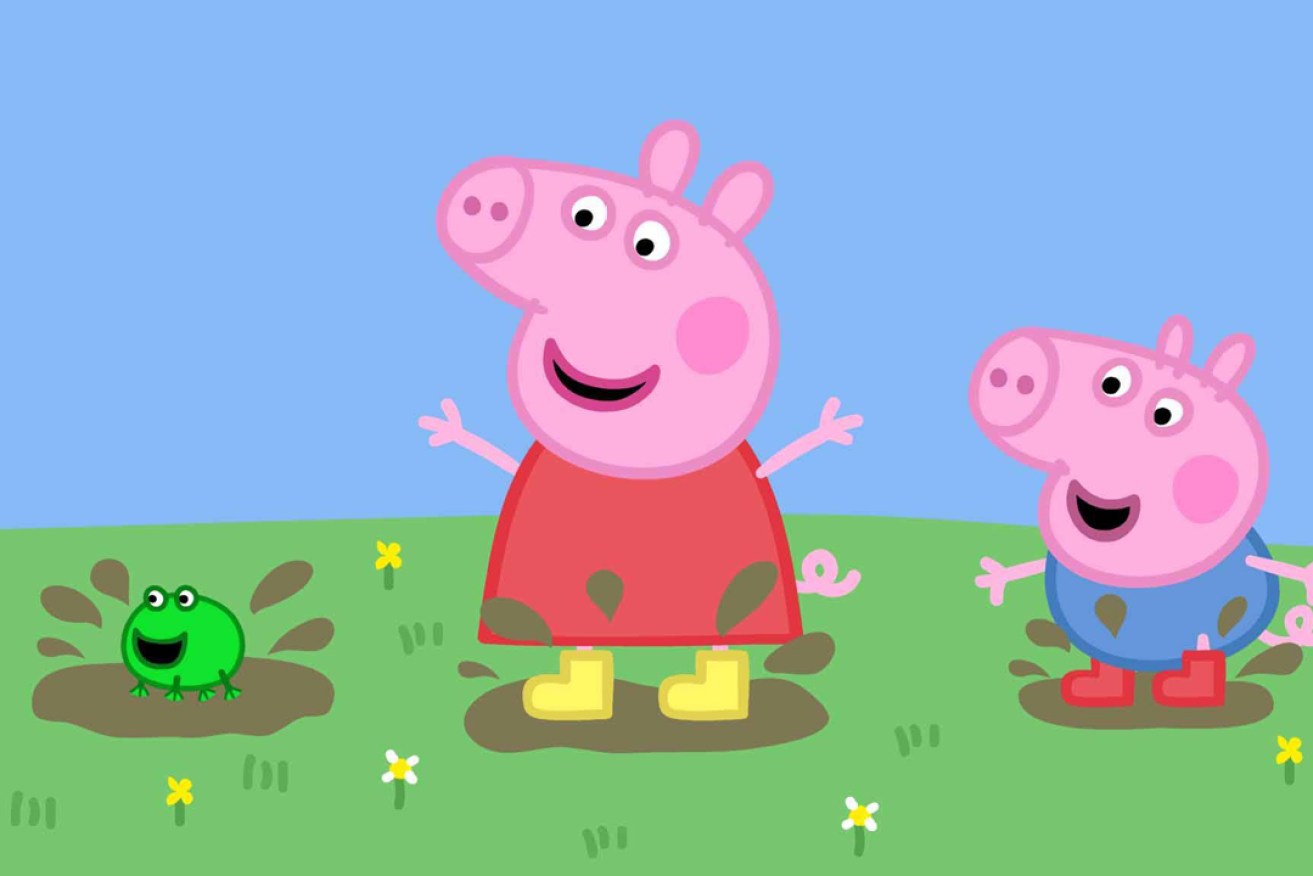 Peppa Pig is shown on ABC TV.