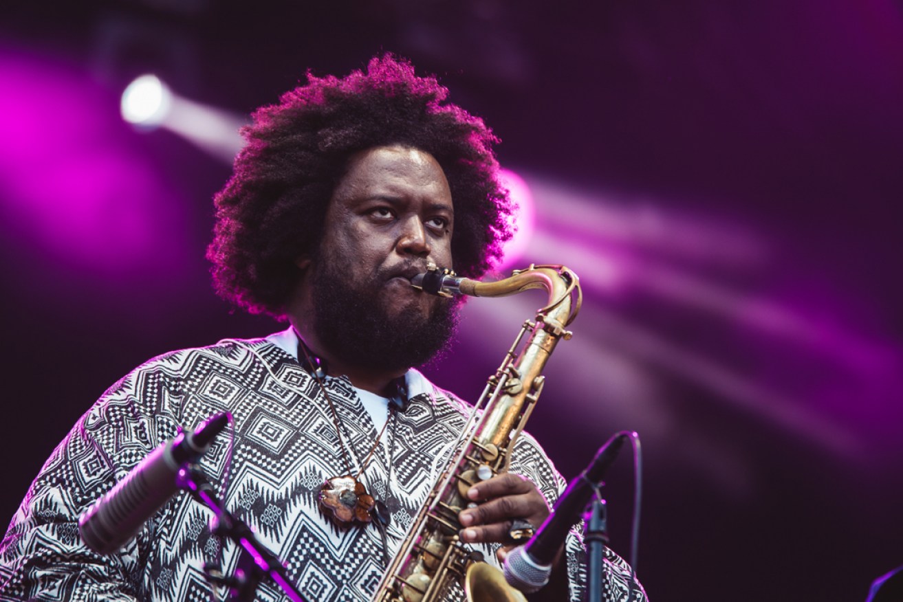 Saxophonist, composer and bandleader Kamasi Washington.