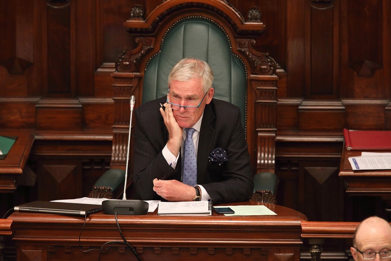 Michael Atkinson in Question Time. Photo: Tony Lewis / InDaily
