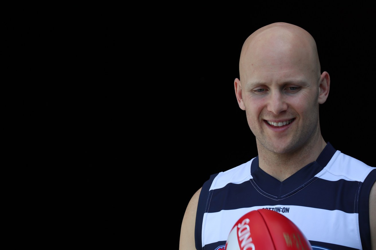 BACK HOME: Gary Ablett at Geelong today. Photo: Alex Murray / AAP