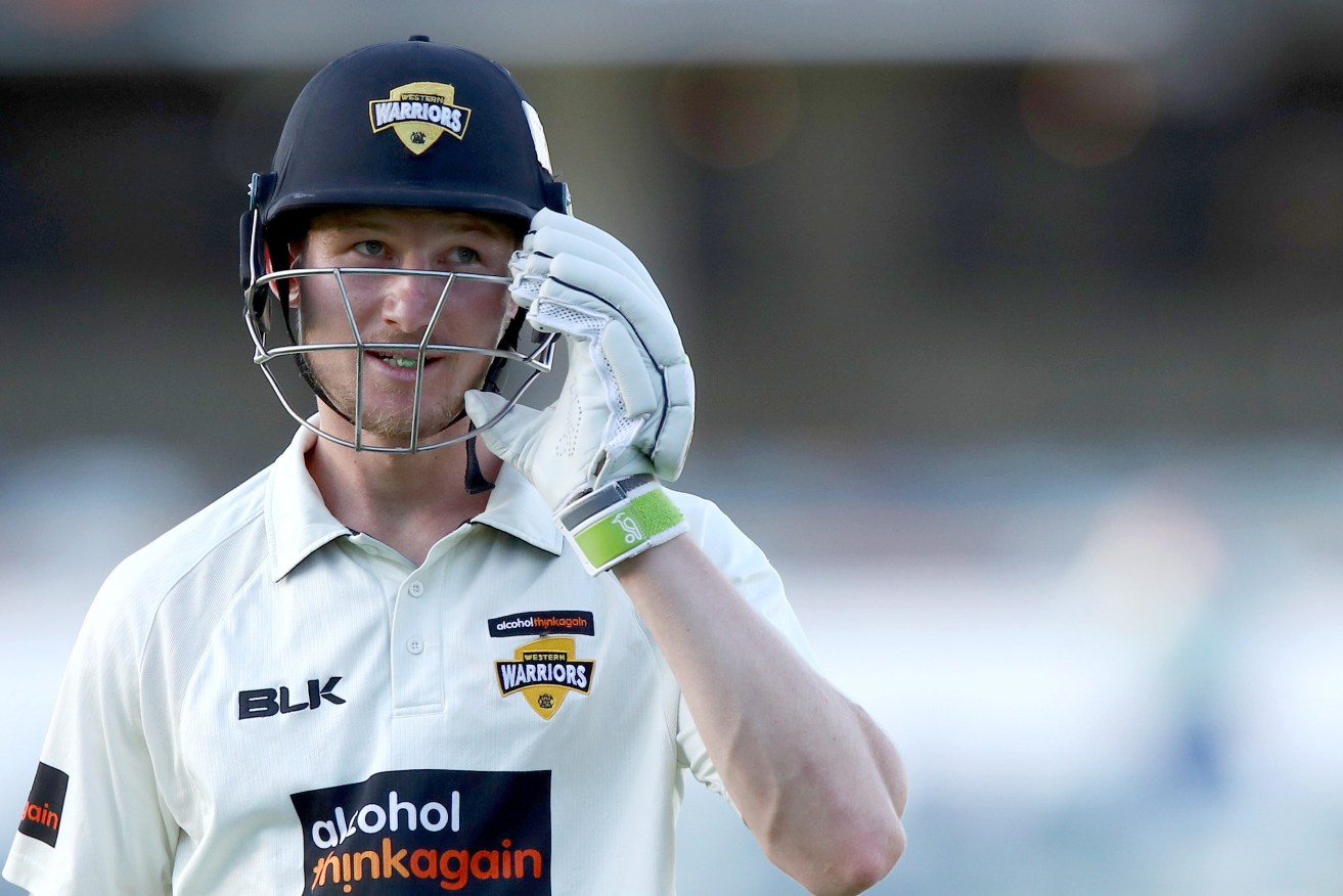 Cameron Bancroft leaves the field after scoring his 161. Photo: Richard Wainwright / AAP