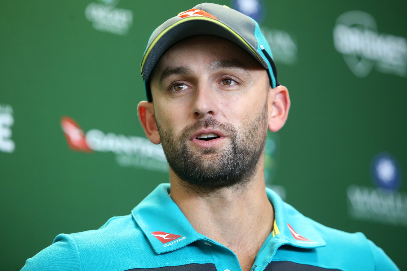 Offspinner Nathan Lyon has annoyed the English before a ball has been delivered in this year's Ashes series. Photo: AAP/Jono Searle