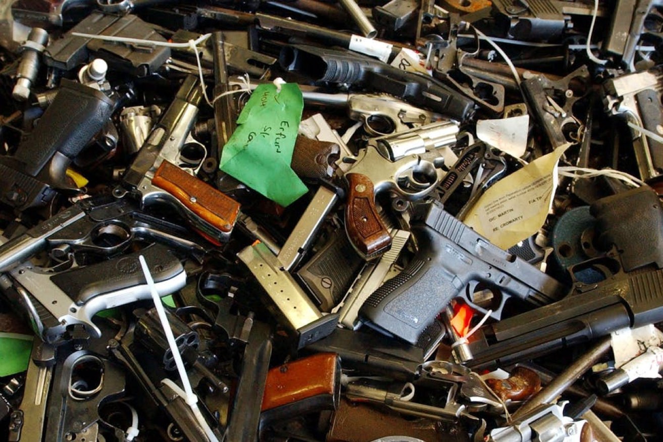 More than 640,000 firearms, mainly rifles and shotguns, were surrendered during the 1996 and 2003 gun buybacks. AAP Image/Mick Tsikas