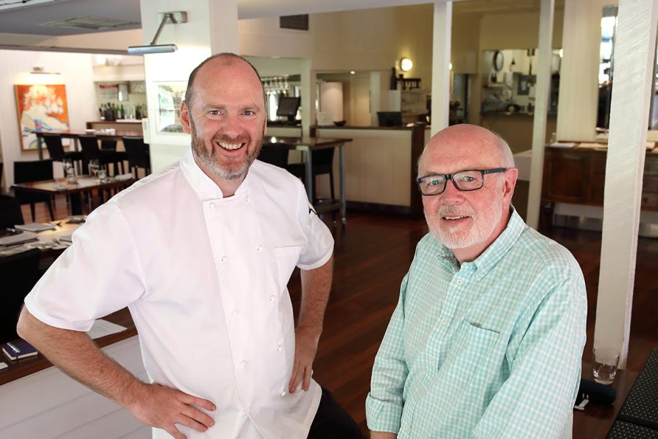 Jolleys Boathouse executive chef Tony Carroll and owner Barry Matthews. Photo: Tony Lewis