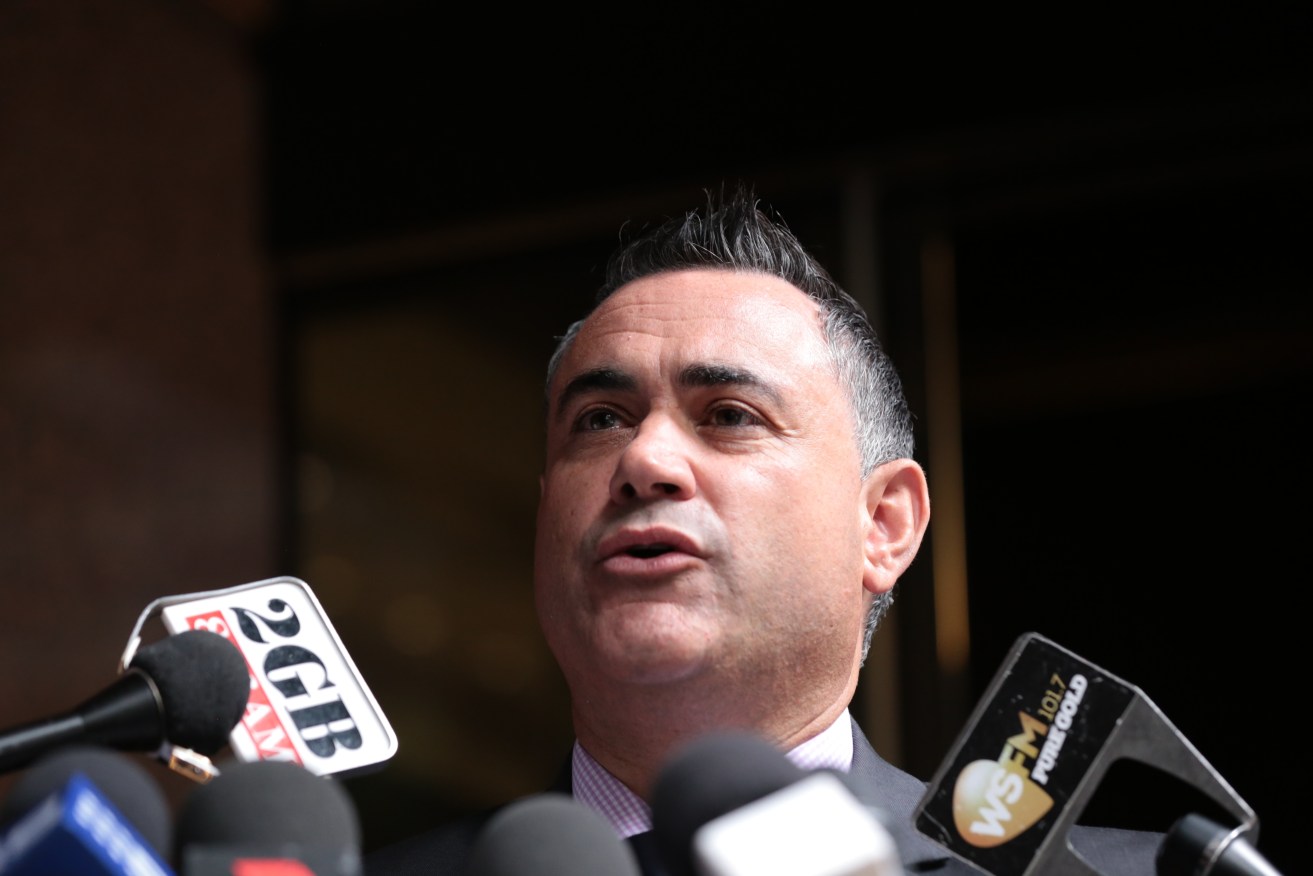 "Turnbull is the problem," says NSW Deputy Premier John Barilaro. Photo: AAP/Carol Cho