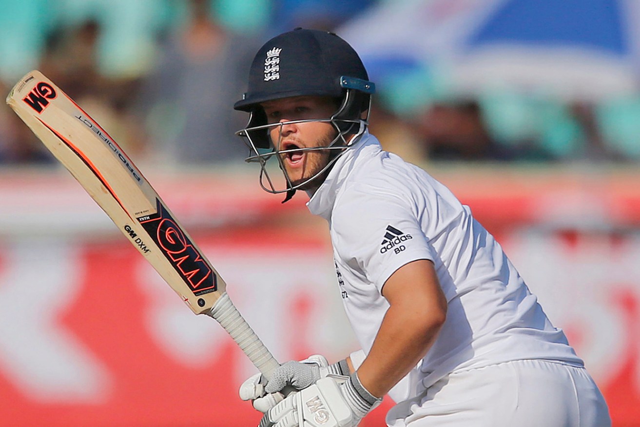 Ben Duckett playing for England against India in 2016. Photo: Aijaz Rahi / AP