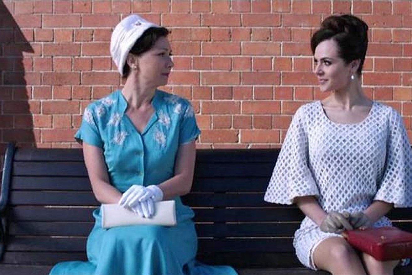 Actress Jessica Marais (pictured right) played transgender performer Carlotta in a 2014 telemovie. 