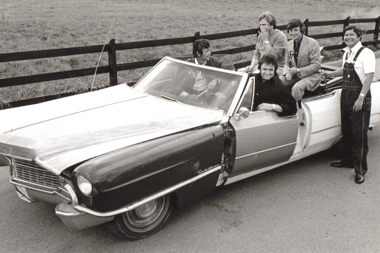 Johnny Cash (in the driver's seat). Photo: Wikimedia Commons