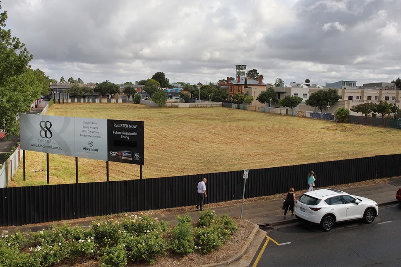 The prominent former Le Cornu site has been vacant for almost 25 years. Photo: Tony Lewis / InDaily