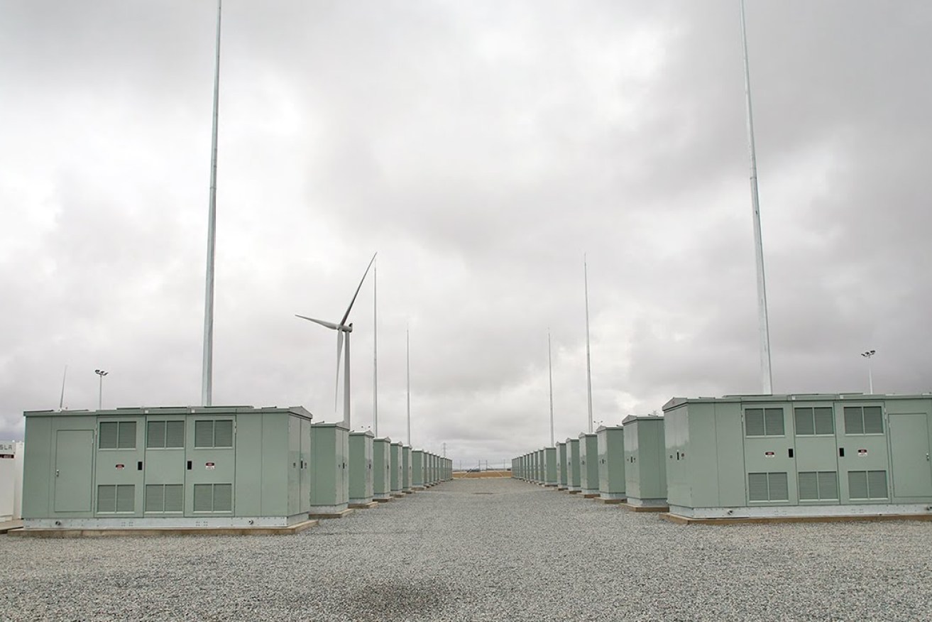 The Tesla battery facility in South Australia's mid north. Photo: Tony Lewis/InDaily