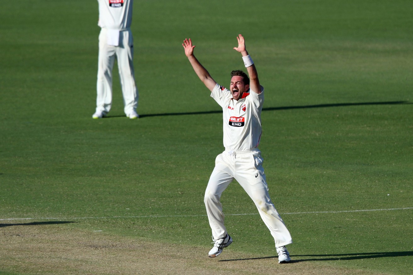 Chadd Sayers has been a dominant performer in the Sheffield Shield over recent seasons. Photo: AAP/Richard Wainwright