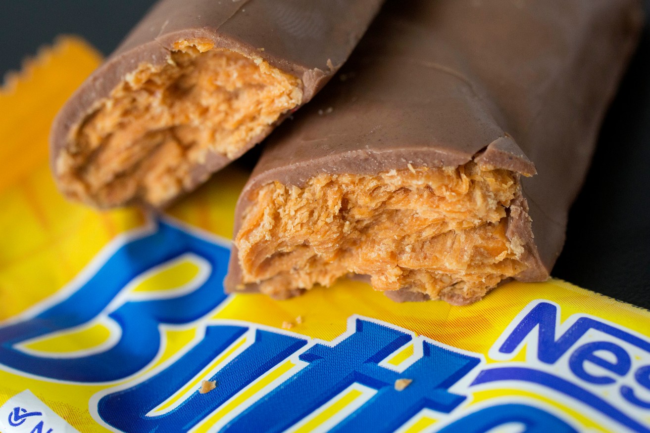 The Nestle Butterfinger is one of the confectionery brands being sold to Ferrero.  Photo: AP/Mark Lenniha