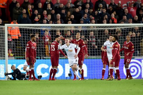 Liverpool stunned by lowly Swansea