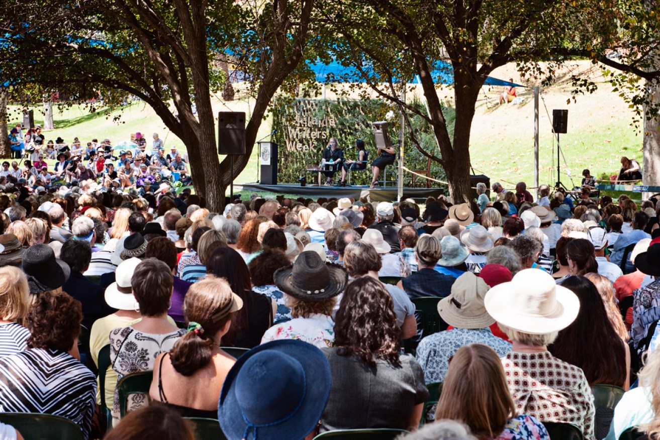 Adelaide Writers' Week in the Pioneer Women's Memorial Garden. Photo: Millie Brown