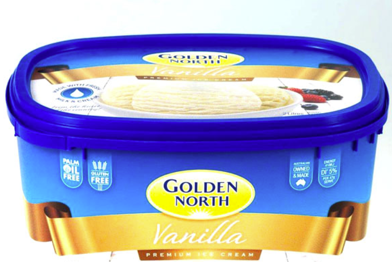 A range of Golden North ice-cream products have been recalled.