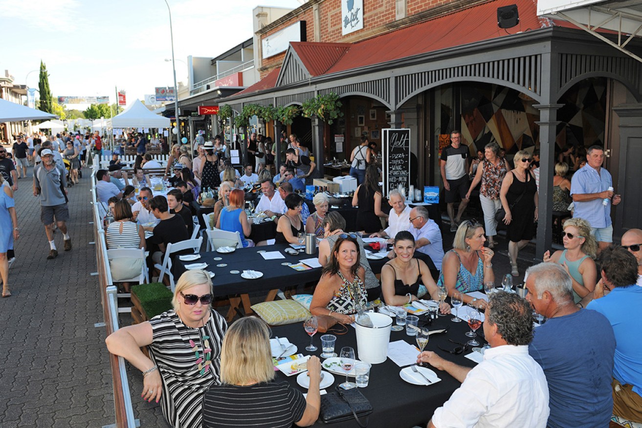 The Unley Gourmet Gala stretches along King William Road.