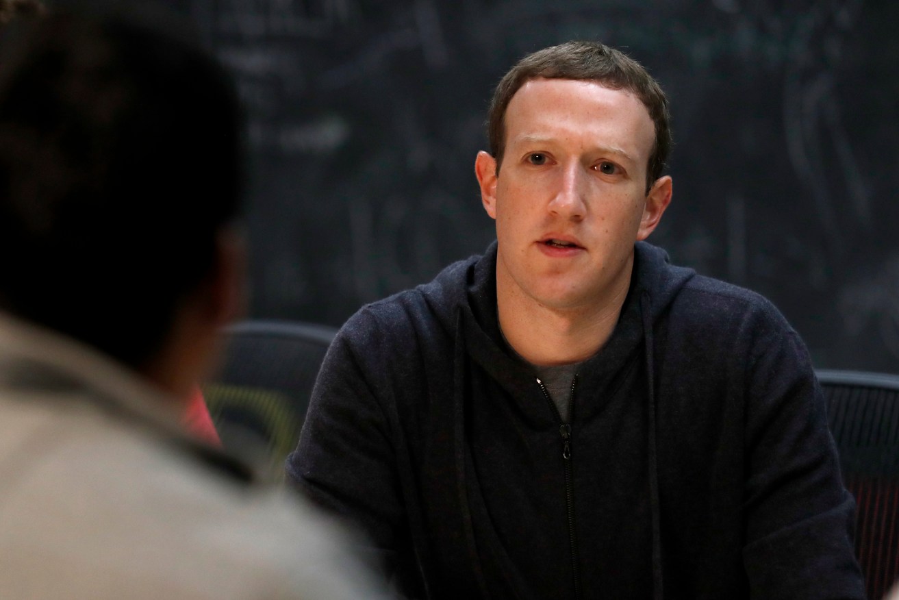Facebook CEO Mark Zuckerberg. Photo: AP/Jeff Roberson