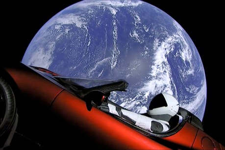 A sports car and a glitter ball are now in space – what does that say about us as humans?