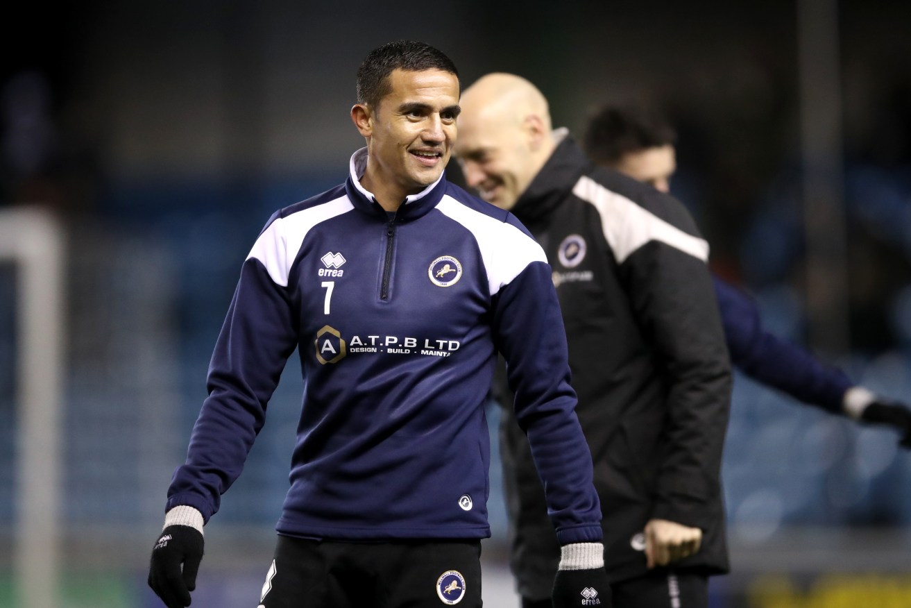 Tim Cahill in Millwall colours: "it's not about game time". Photo: PA/John Walton