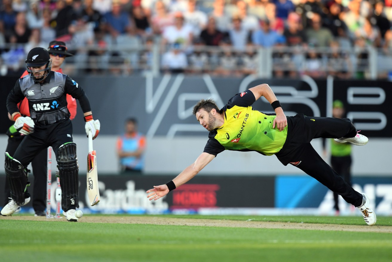 Last Friday's T20 clash resulted in 32 sixes being hit at the tiny Eden Park ground. Photo: AAP/SNPA, Ross Setford