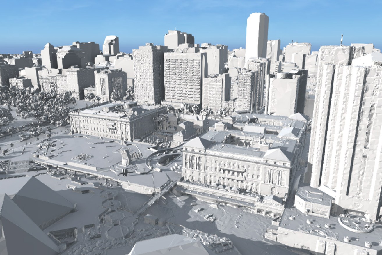 An Urban Circus concept image of the 3D model planned for Adelaide's CBD. Image: supplied