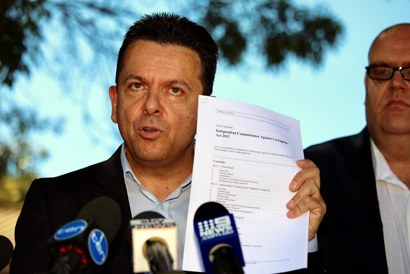 Nick Xenophon wants the ICAC Act changed to force governments to release Cabinet documents. Photo: Tony Lewis / InDaily