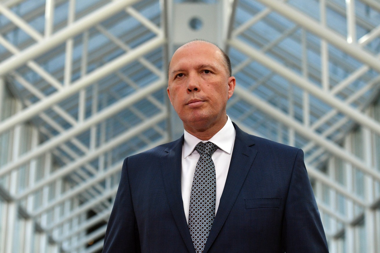 Minister for Home Affairs Peter Dutton says media critics are "dead to me". Photo: AAP/Mick Tsikas