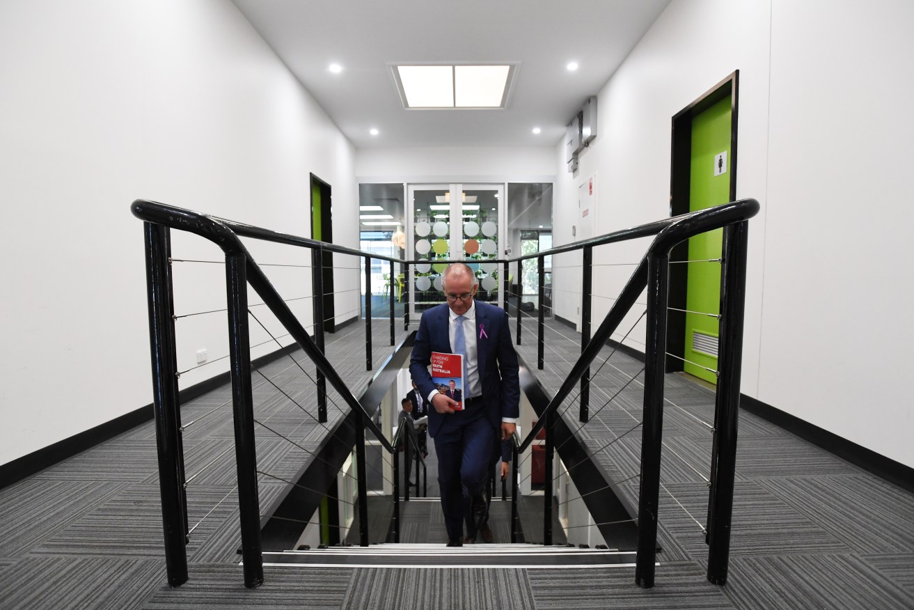 Premier Jay Weatherill arriving at PrimeQ today. Photo: AAP/Tracey Nearmy