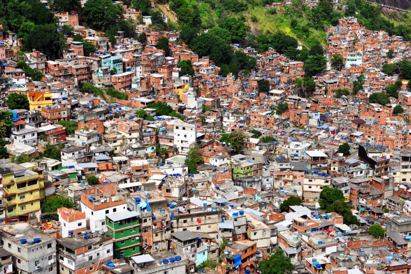 Inside Rocinha favela, Rio de Janeiro. Photo: chensiyuan / Wikimedia Commons