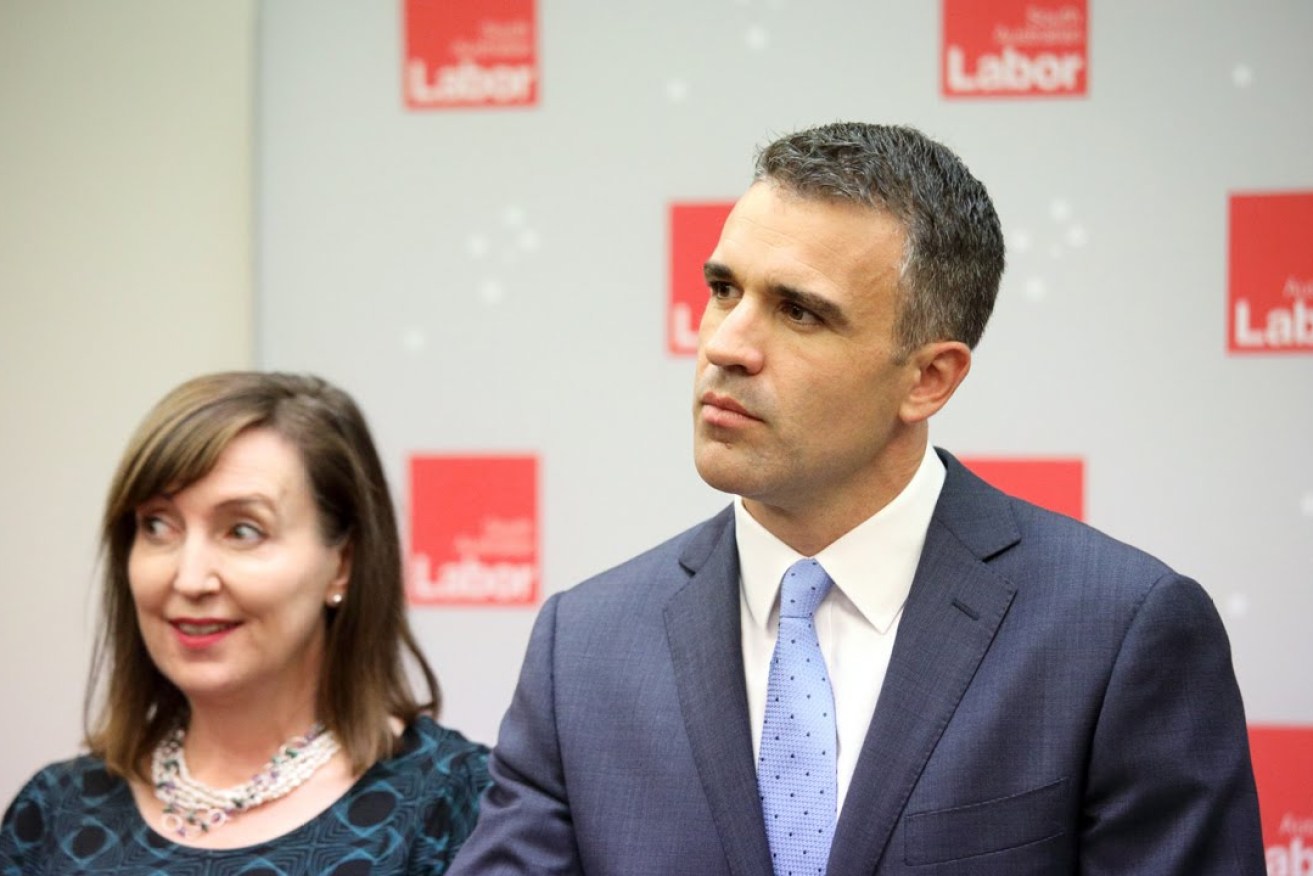 Deputy Opposition Leader Susan Close and Opposition Leader Peter Malinauskas are in self-isolation after visiting Thebarton Senior College last week. Photo: Tony Lewis/InDaily