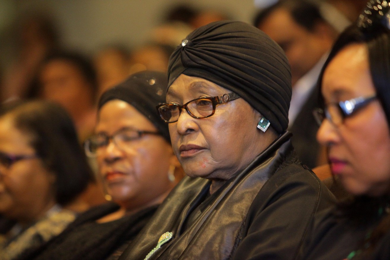 South African activist and politician Winnie Madikizela-Mandela. Photo: EPA/Kevin Sutherland