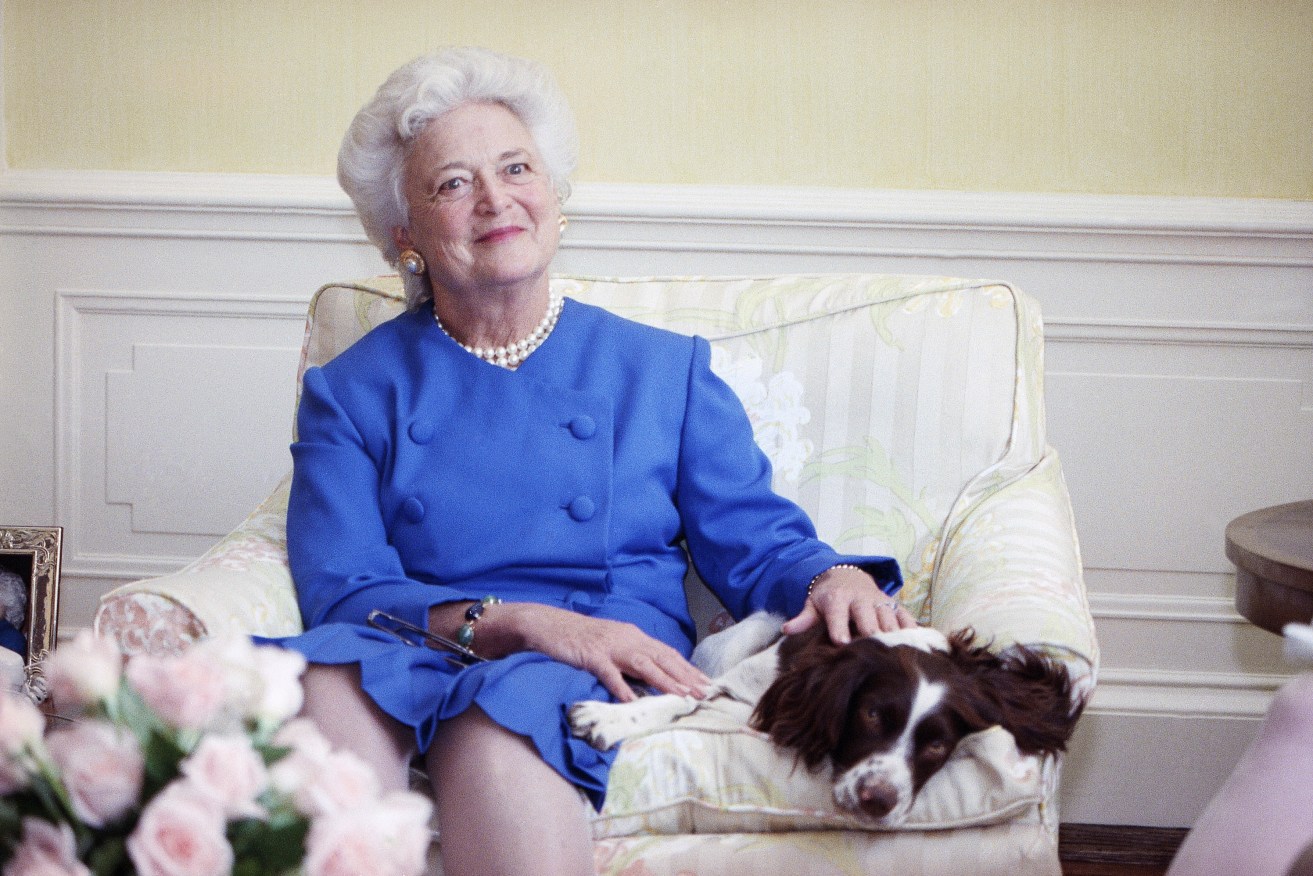 Barbara Bush has died at the age of 92. Photo: AP/Doug Mills