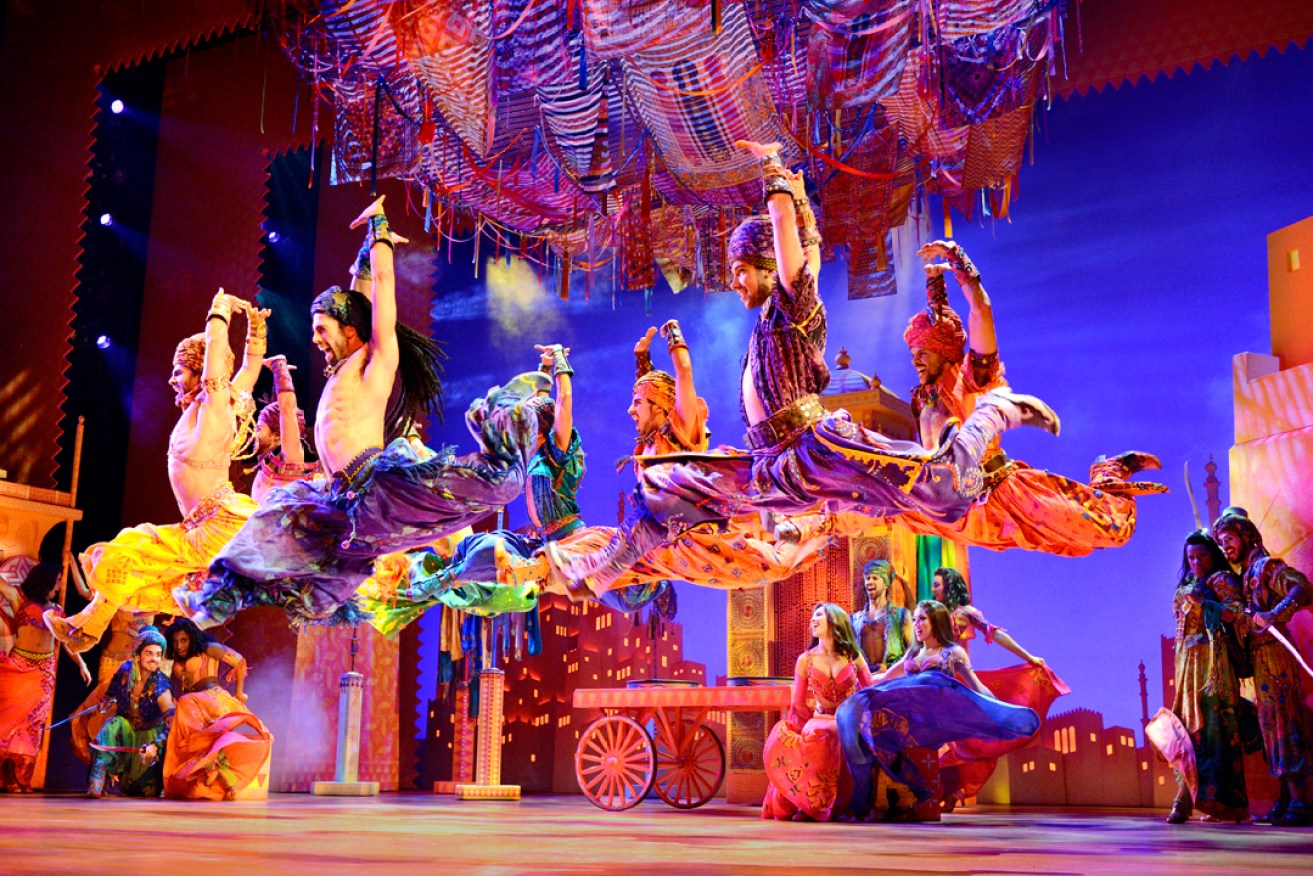 Razzle dazzle: A scene from Aladdin the Musical. Photo: Deen van Meer