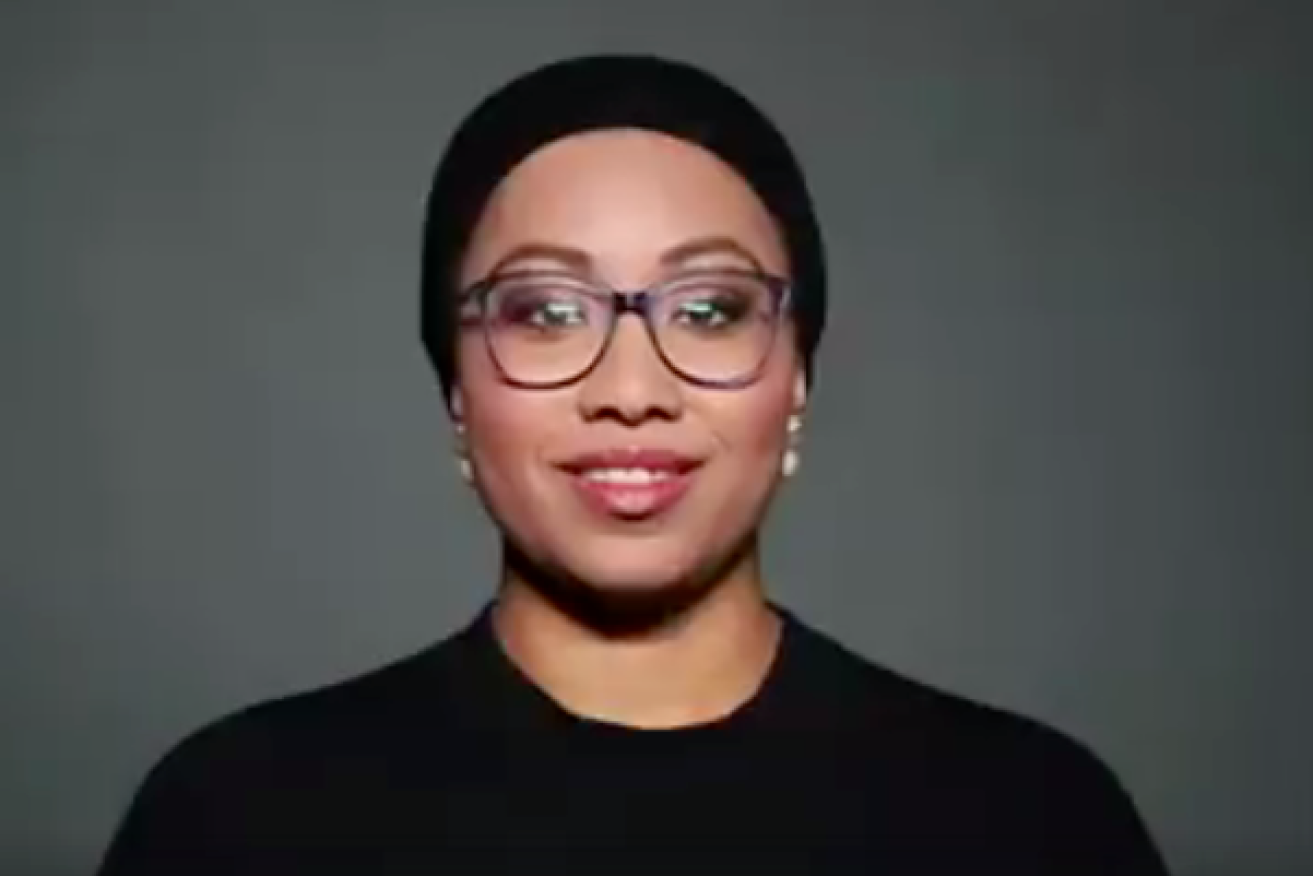 Yassmin Abdel-Magied in a video promo for her new ABC iview show.