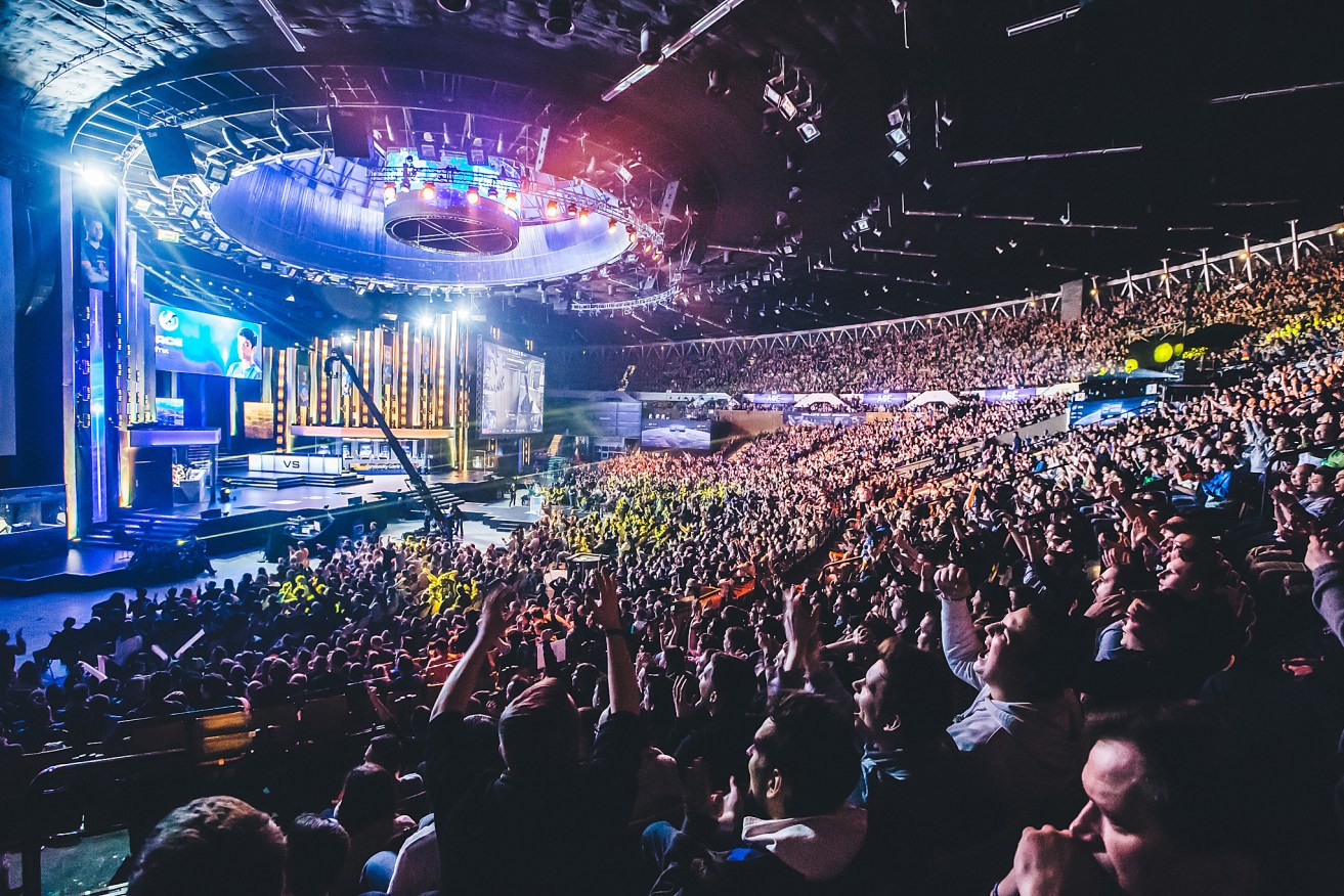 The Intel Extreme Masters (IEM) esports tournament - this event pictured in Poland - attracts big audiences. Photo: AAP Image/ESL Gaming