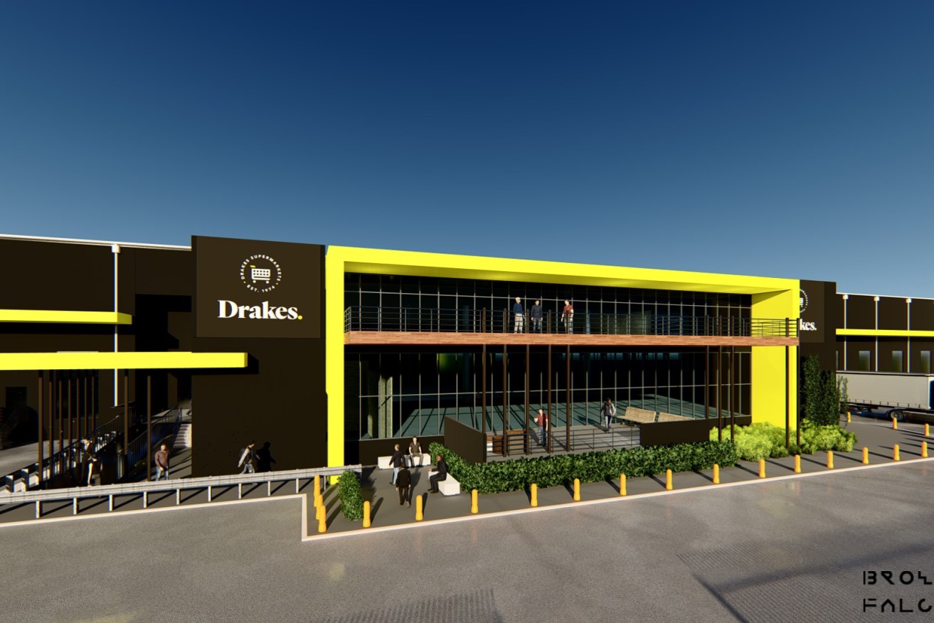 A supplied image of the Drakes distribution centre.