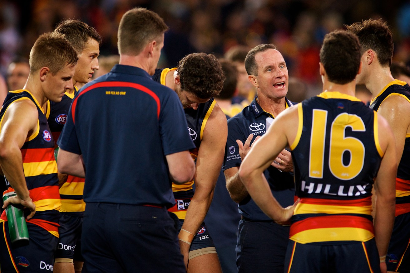 Crows coach Don Pyke says the club has to address the infamous camp, once and for all. Photo: Michael Errey/InDaily
